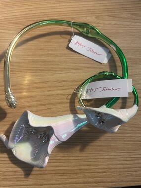 Betsey Johnson Necklace/Choker and Bracelet/Bangle Set